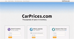 Desktop Screenshot of carprices.com